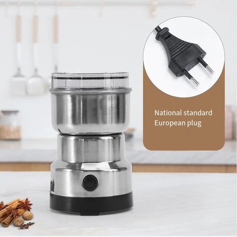 2025 Electric Spice Pepper Coffee Grinder 4-Blade Mini Grain Grinder 300ml Ultra-Fine Baby Food Mill Kitchen Household