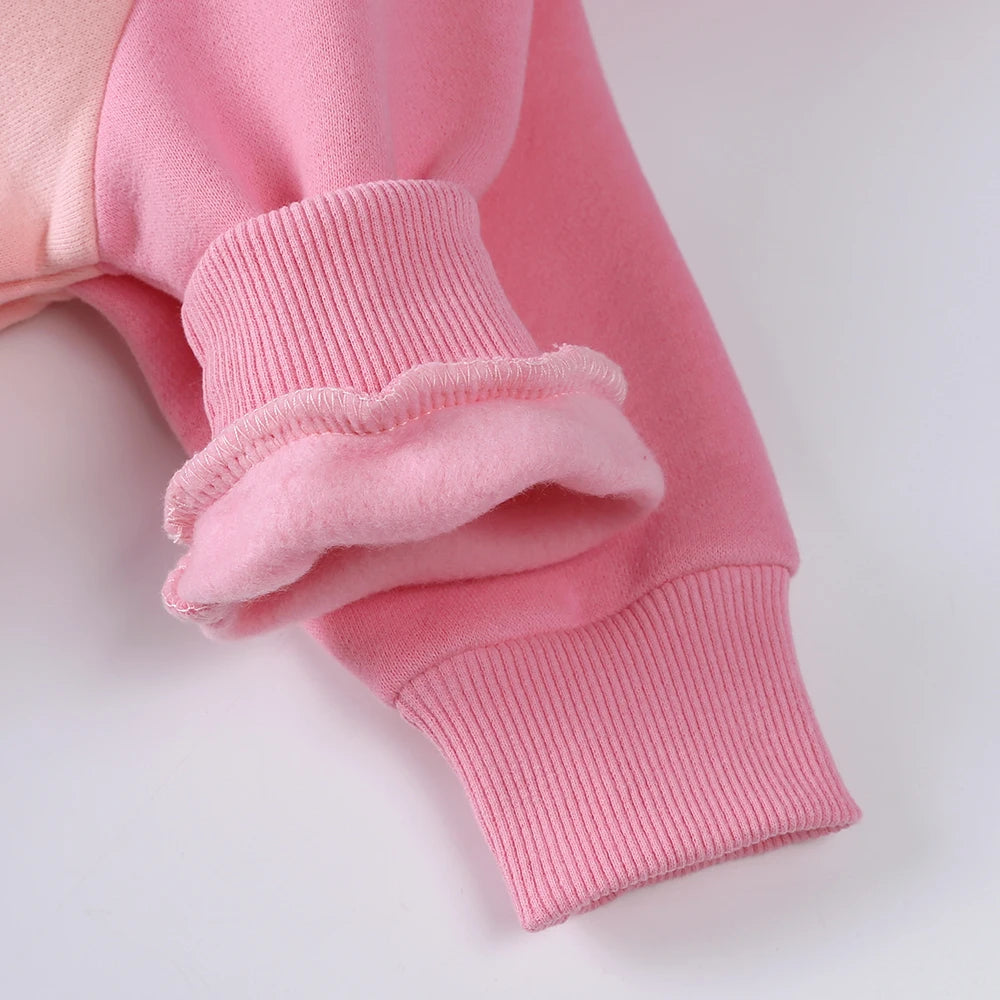 2025 Newborn Baby Romper Warm Clothes Winter Thicken Fleece Hooded Bear Onesie Toddler Boy Girl Jumpsuits Infant Pajamas