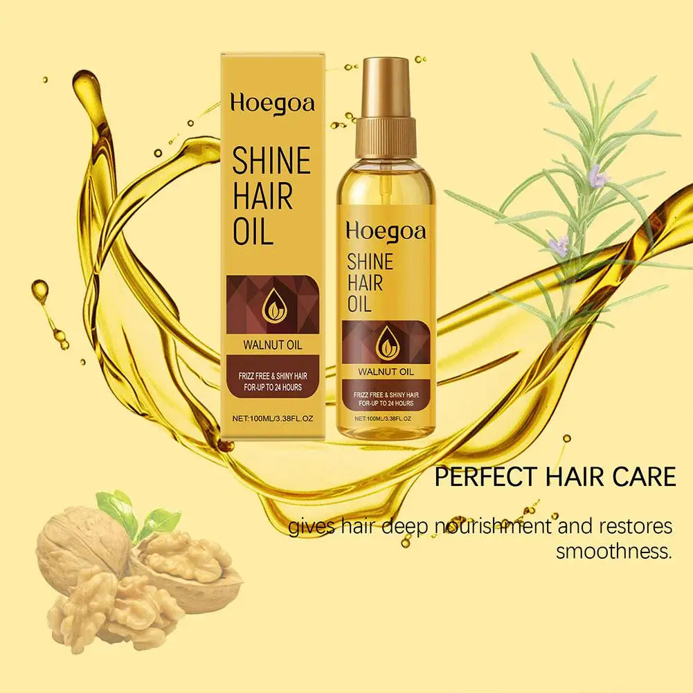Natural Walnut Oil Promotes Healthy Hair Thickens and Extends Massage Pure Moisturizing Oil For Hair