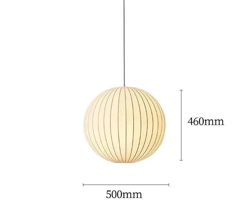 New Fabric Restaurant Living Room Chandelier Personality Bar Hotel Dining Room Staircase Lamp New Chinese Style Lantern Zen Lamp