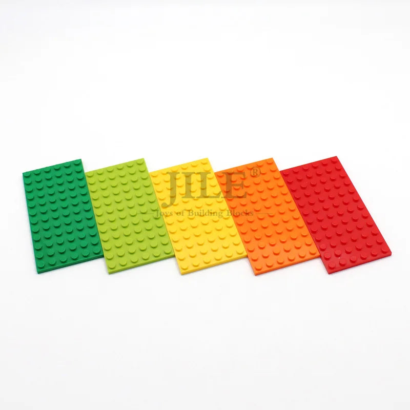 10pcs Moc Base Plate 6x12 3028 DIY Creative Enlighten Basics Building Blocks Bricks Compatible with Assembles Particles Toys