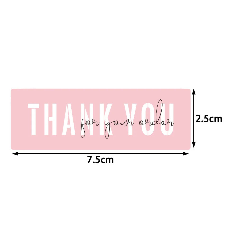 120Pcs 1inch*3inch Thank You Stickers Self-adhesive Laser Stickers Sealing Label for Small Business Bakery Shop Thank You Gifts