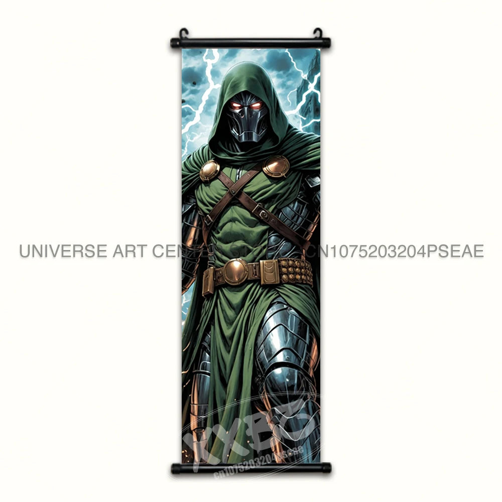 Marvel Poster Black Panther Home Decor The Avengers Wall Art Venom Hanging Painting Spider Man Scrolls Picture Wolverine Mural