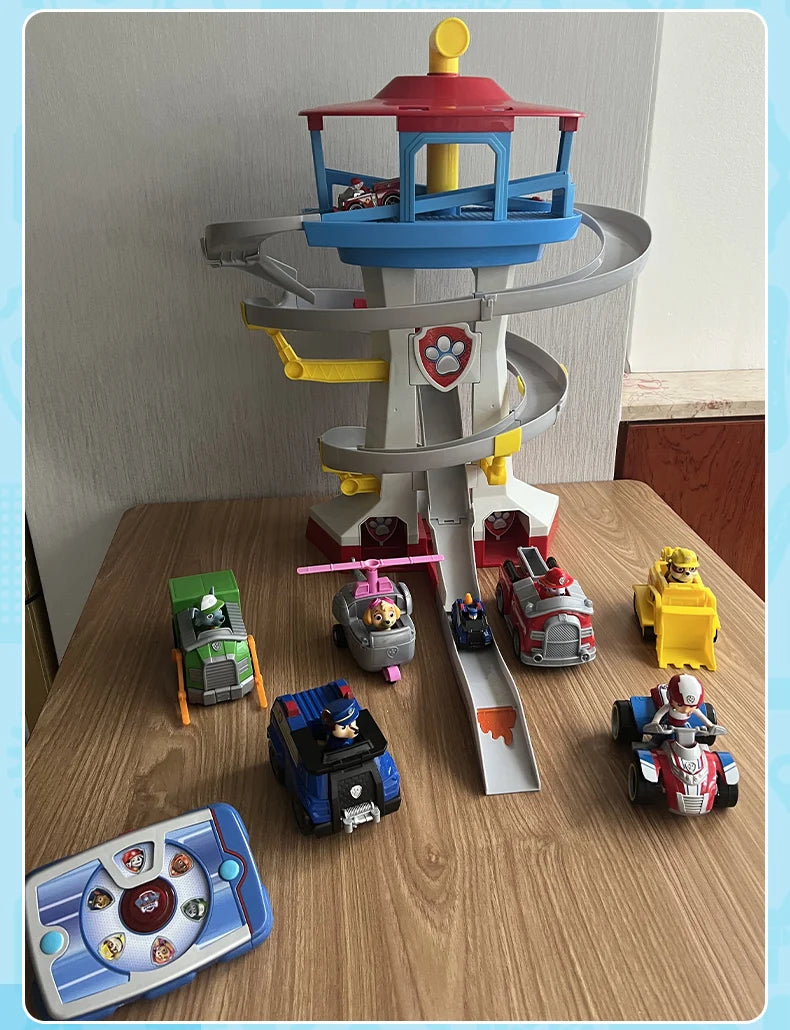 Original PAW Patrol Ryder Pup Pad Tablet Mission Launcher Rescue Team Dog Calling Pad Kids Toys Cosplay Sounding Toys Anime Doll