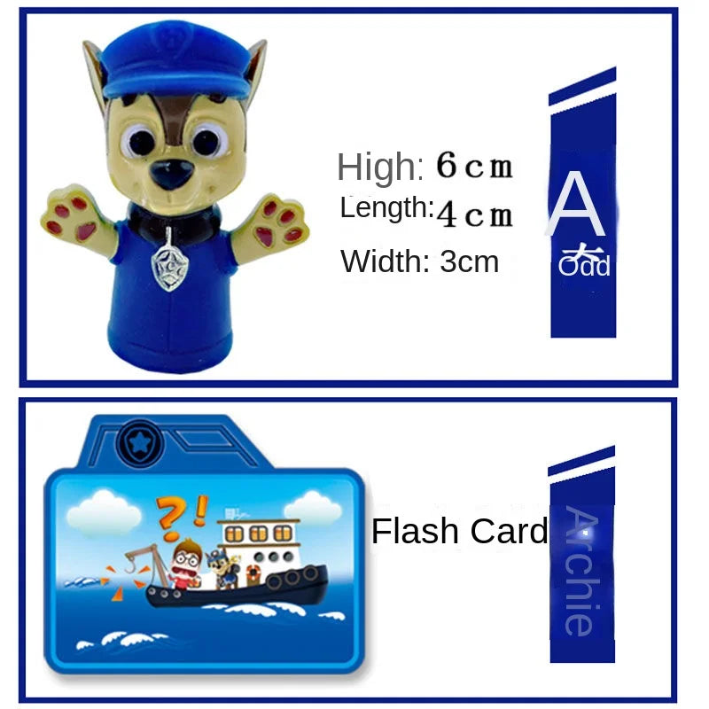 Paw Patrol Chase Cartoon Hand Doll Toy Finger Puppet Role Play Tell Story Silicagel Cloth Doll Educational Toy for Children Kids