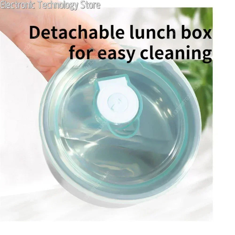 Electric Mini Lunch Box USB Charging Food Heater Container Car Home Travel Portable Rice Cooker Warmer Stainless Steel Bento Box