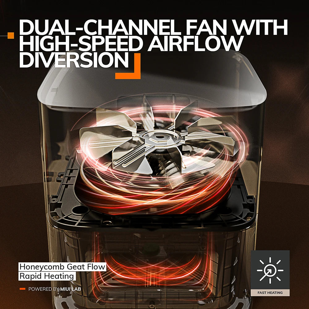 5L Air Fryer, Electric Hot fryer Oven Oilless Cooker with Touch Control & Nonstick Basket & Visible Window, Family Size