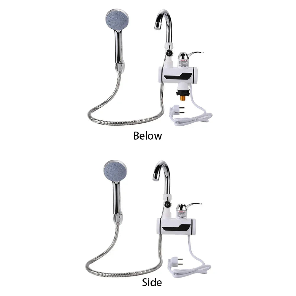 3000W Electric Kitchen Water Heater Tap Instant Hot Water Faucet Heater Cold Heating Faucet Tankless Instantaneous Water Heater