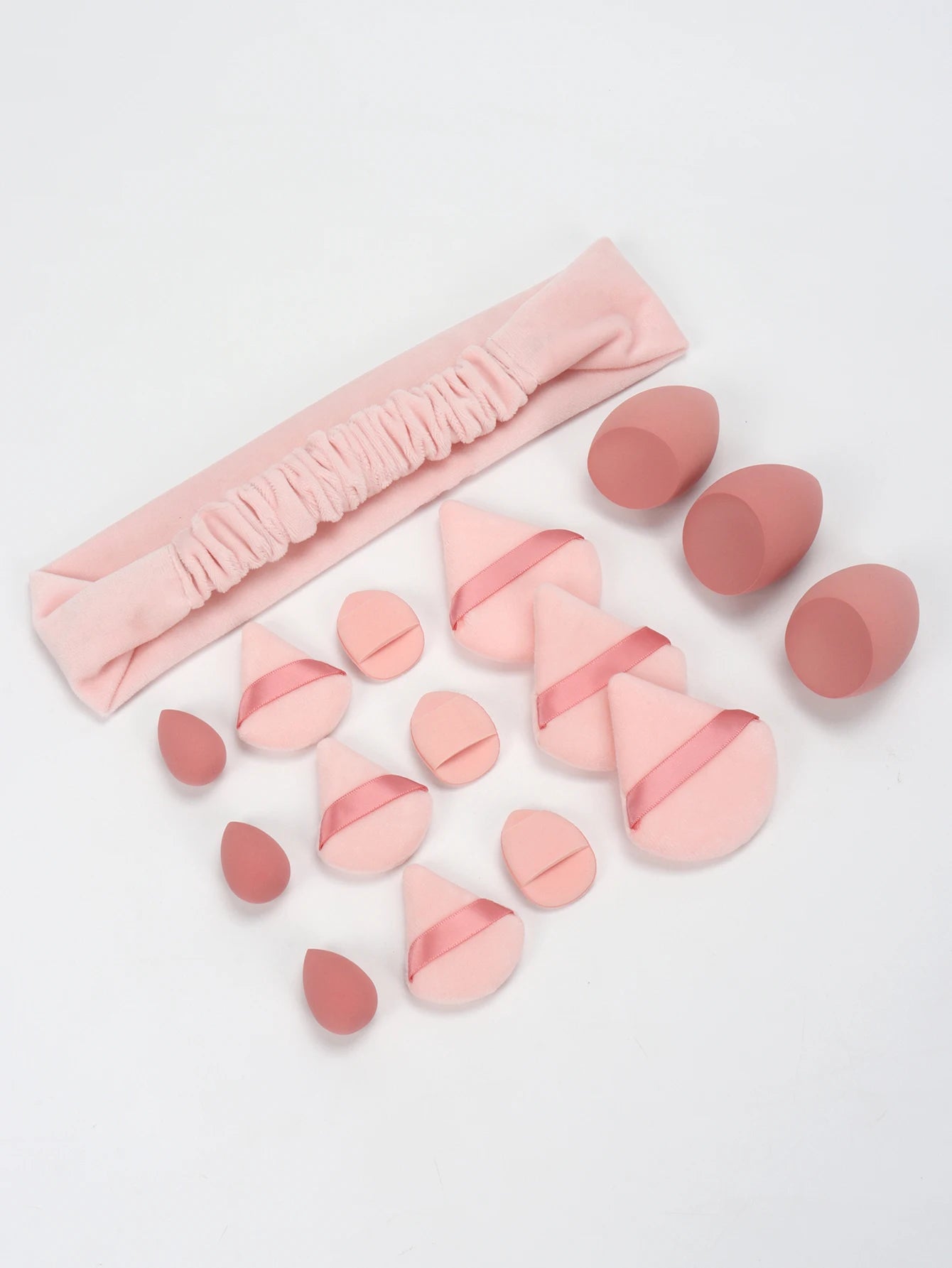 Casual Hairband 16-Piece Set, Face Wash, Facial Cleansing, Makeup Removal, Travel, Suitable for All Skin Types