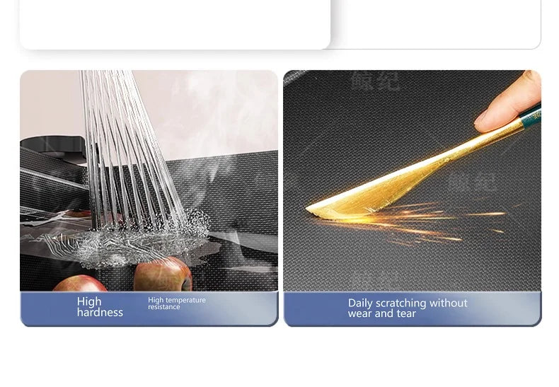 Stainless Steel Gray Kitchen Sink Multifunctional Stain and Scratch Resistant Large Single Slot Household Wash Cuisine Basin