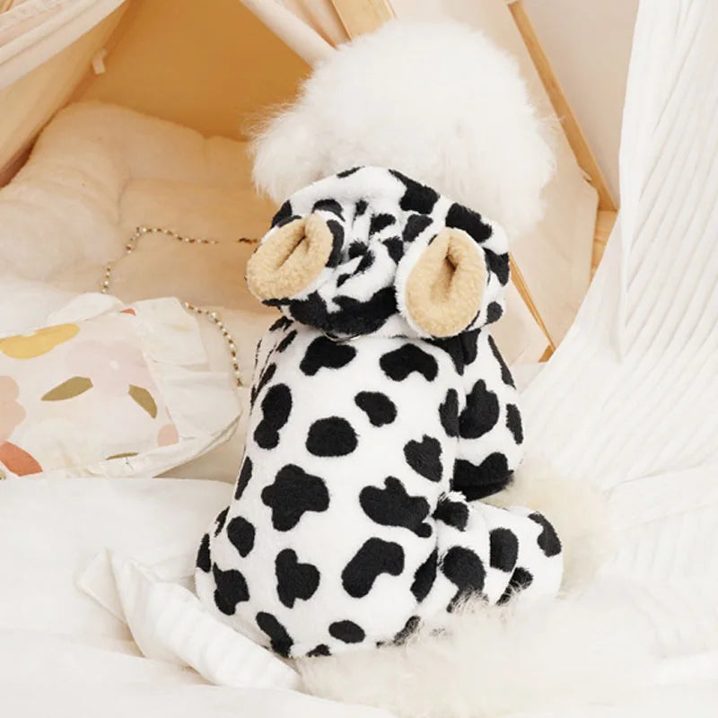 Dog Winter Clothes Fleece Clothing Warm Overalls Pajamas For Small Medium Dogs Shih Tzu Dachshund Puppy Jumpsuit Costume Suit XL