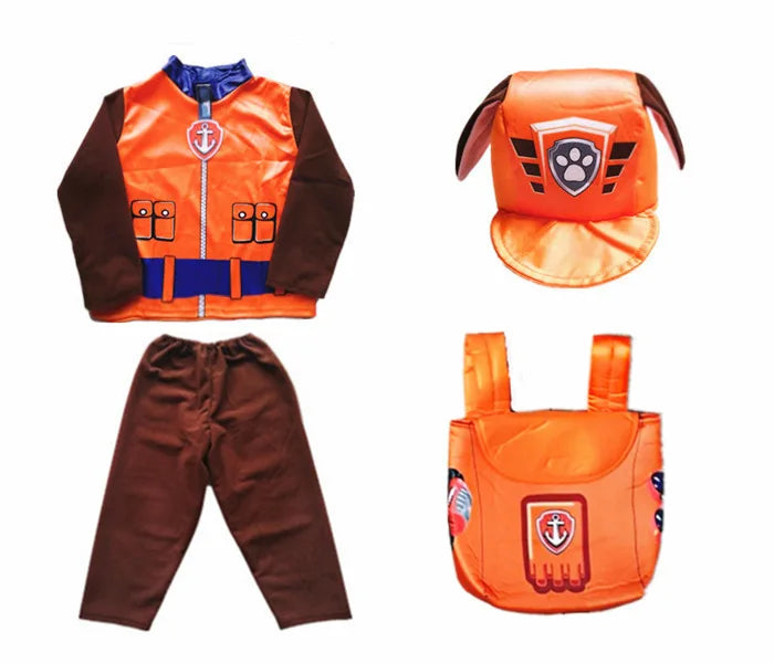 PAW Patrol Cartoon Rocky Rubble Skye Marshall Zuma Chase Cosplay Costume Halloween Purim Kids Birthday Party Gift Fancy Dress