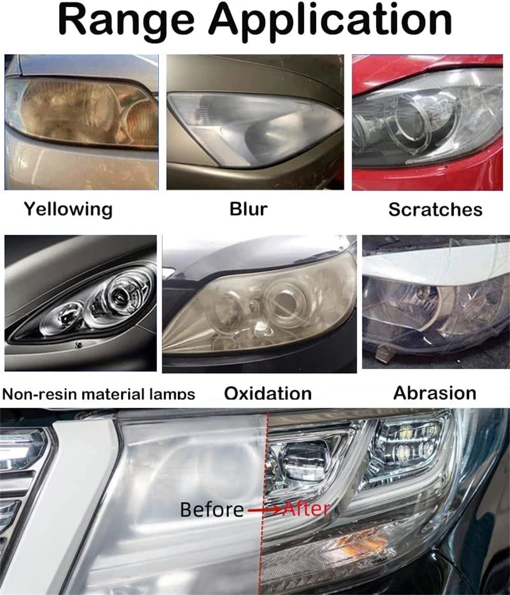 Car Headlamp Repair Tool Novelty Car Headlights Recovery 200Ml Liquid Polymer For Headlights Kit