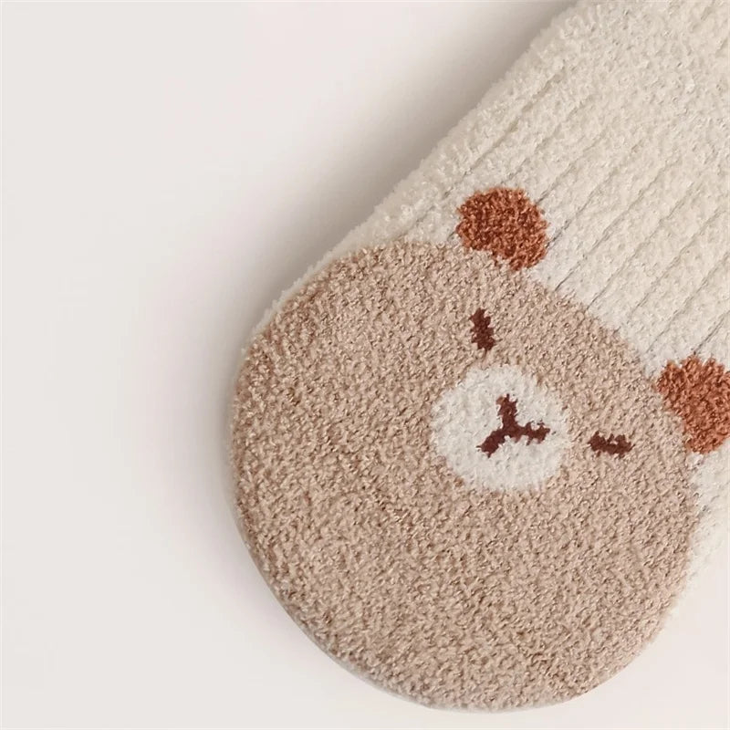 Lawadka Winter Toddler Baby Knee High Socks For Girls Boys Thick Warm Soft Newborn Long Sock Fashion Cartoon Stockings 0-5Years