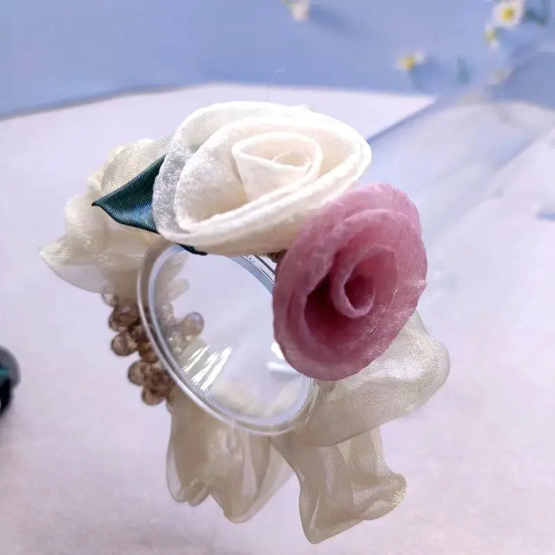 Élastique pour cheveux Fleur