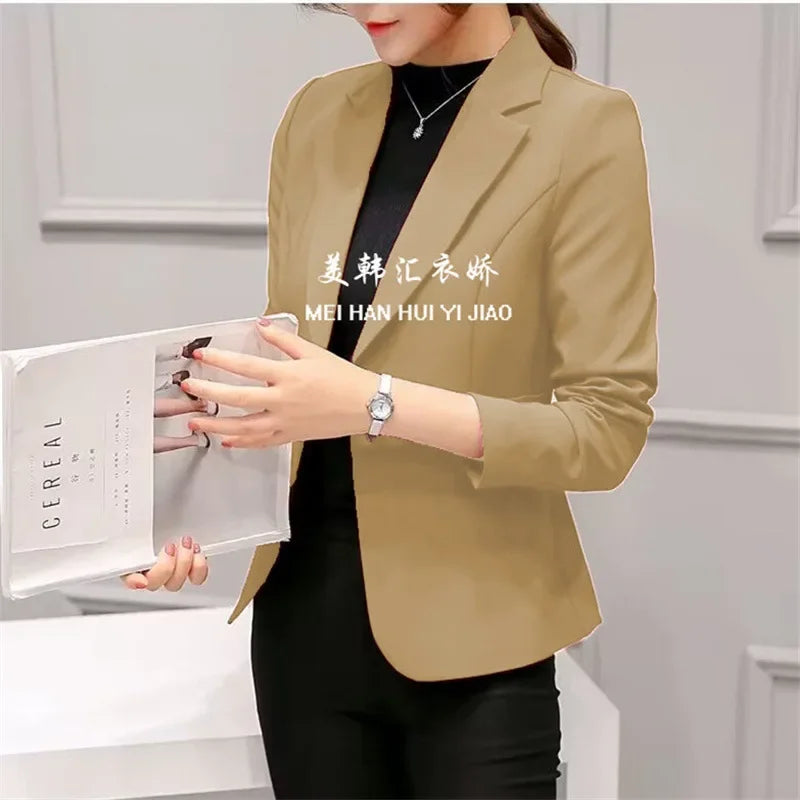 Slim Fit Women's Business Jacket Commuter StyleSmall Size Office Goddess Suit Top Casual ElegantChinese Fashion Coat