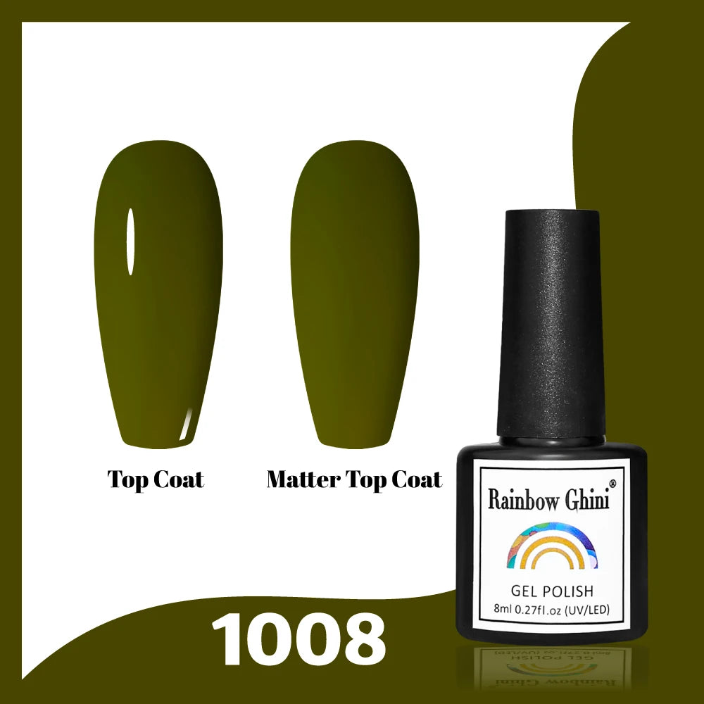 Gel Vernis à ongles semis permanents Paillettes 8Ml 150 couleurs