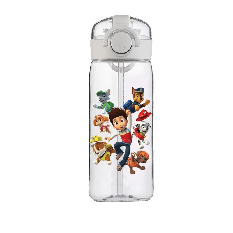 PAW Patrol Chase Cup Clear Brand High Quality Water Bottle Outdoor Sport Leak Proof Plastic School Water Bottle for Kids 400ML