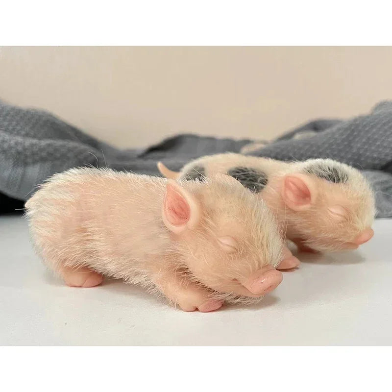 5inch Mini Reborn Doll Full Body Silicone Piglet Cute Lifelike Piglet Reborn Piggy Toys for Children Drop Shipping