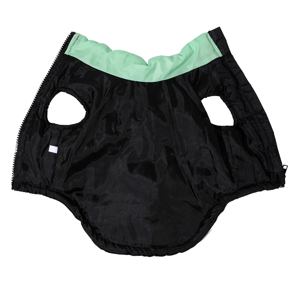 Warm Dog Coat For Autumn Winter Windproof Dogs Jacket With Harness Outdoor Waterproof Puppy Jacket For Small Medium Dogs Bulldog