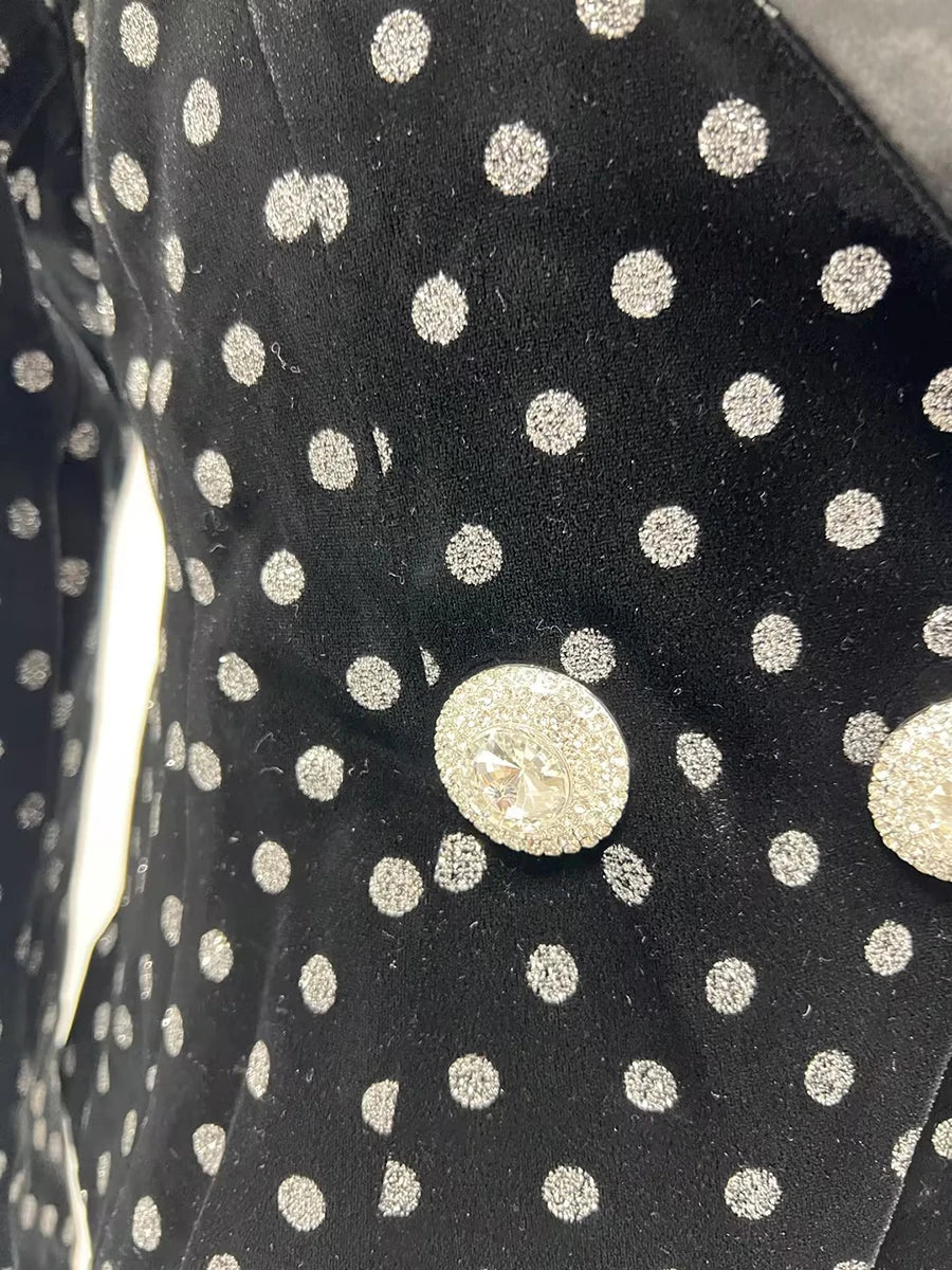 Blazer pour femmes col cranté manches longues