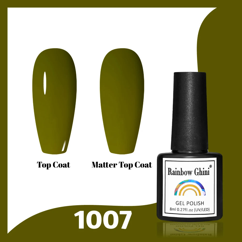 Gel Vernis à ongles semis permanents Paillettes 8Ml 150 couleurs