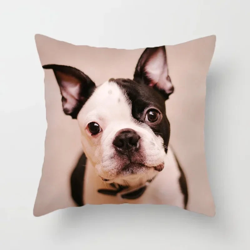 Golden Retriever Pet Dog Pattern Printed Pillow Cover Fashionable Luxury Home Decoration Office Seat Cushion Cover