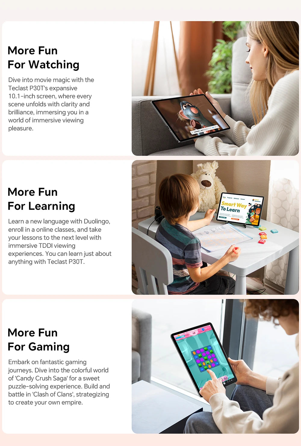 Teclast P30T Set 10.1" Tablet Android 14 T606 8-core Max 12GB RAM 128GB ROM 6000mAh Keyboard/Case/Mouse/Stylus/Headphone/Stand