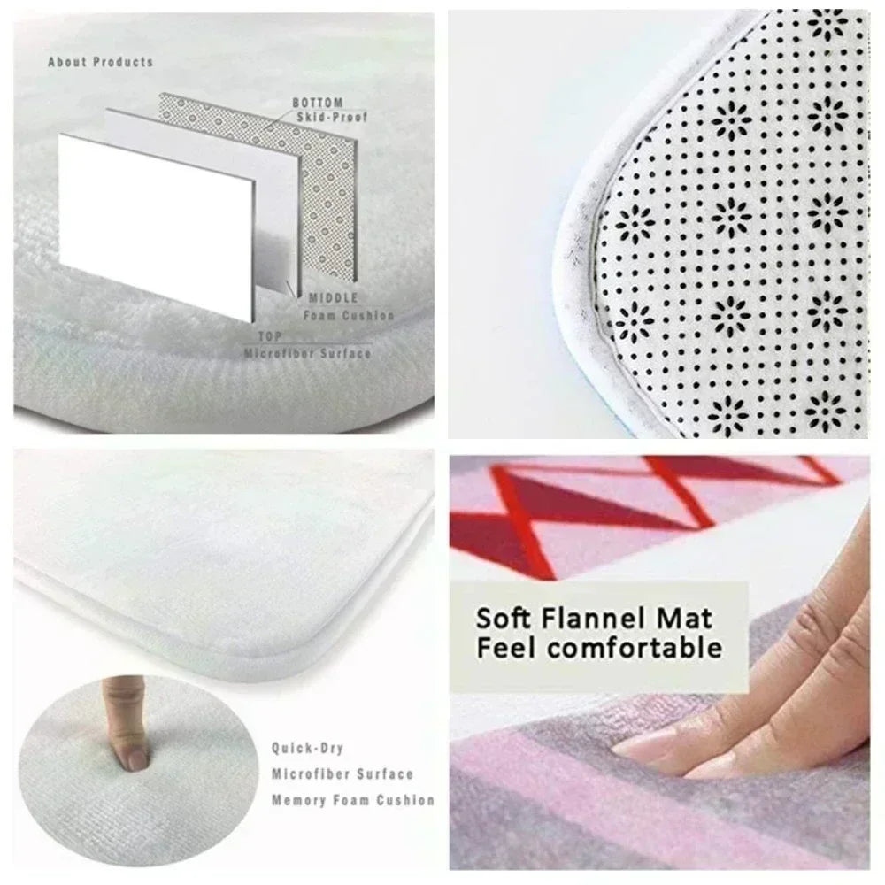 3D Optical Illusion Water Hole Abyss Doormat Non-Slip Door Mat Machine Washable for Bedroom Camping Yoga Durable Floor Mat