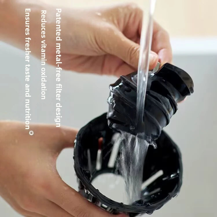 Large-Caliber Juicer Household Automatic Juicer Low-Speed Slag Juice Separation Food Grade 304 Stainless Steel Easy to Clean