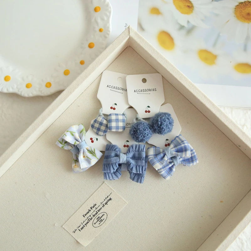 Elastic Hair Bow for Children, Children's Headwear, Hair Accessories for Girls, Cute Hair ties, Lovely Hair Rope, 10Pcs per Lot