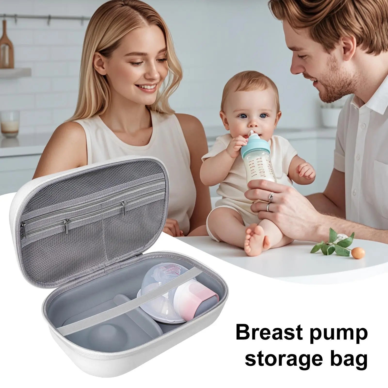 Portable Wearable Breast Pump Container Insulated Bottle Bags for Outdoor Travel Nursing Work Women Mother family use