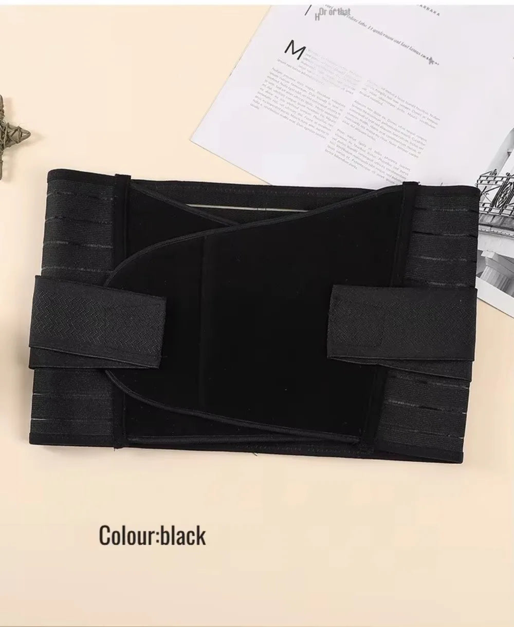 Memory Soft Rubber Bone Corset Postpartum Breathable High Fit Belly Band Adjustable Pregnant Tummy Belly Belt Wrap for Women