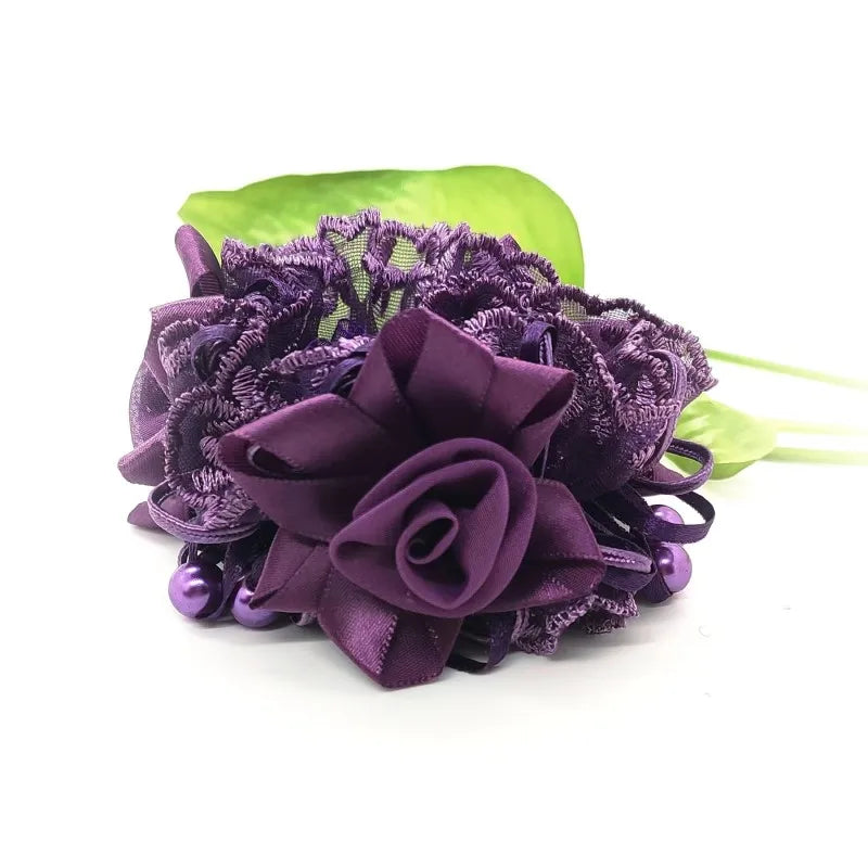 Élastique pour cheveux Fleur