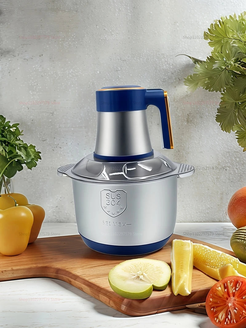 Electric Meat Grinder 304 Stainless Steel Food Processor Multi-Function Vegetable Mincer Baby Food Blender Kitchen Appliance