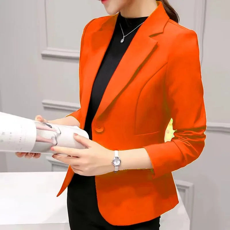 Slim Fit Women's Business Jacket Commuter StyleSmall Size Office Goddess Suit Top Casual ElegantChinese Fashion Coat