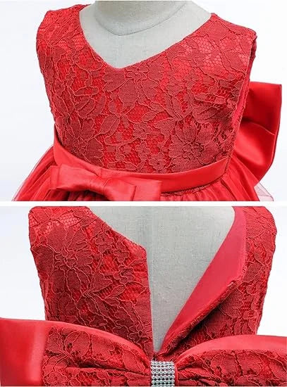 Christmas Party Dress for Girls  3 6 12 24months Pageant Lace Dresses Birthday Embroidery Dress with Headwear newborn baby cloth