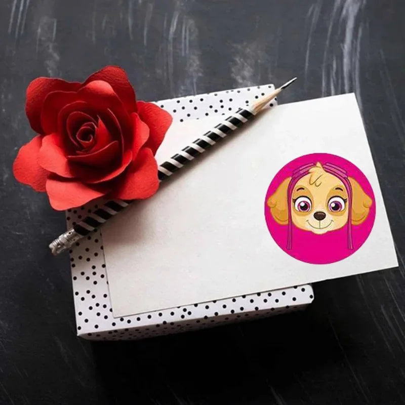 Paw Patrol Sticker Children Cartoon DIY Gift Sealing Label Decorative Thank You Stickers Party Candy Stickers Stationery