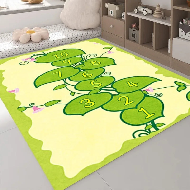 Toddler ABC Play Mat Learning Carpet Rug for Preschool Classroom Reading Nook Nursery Home Decoration Educational Cartoon Design