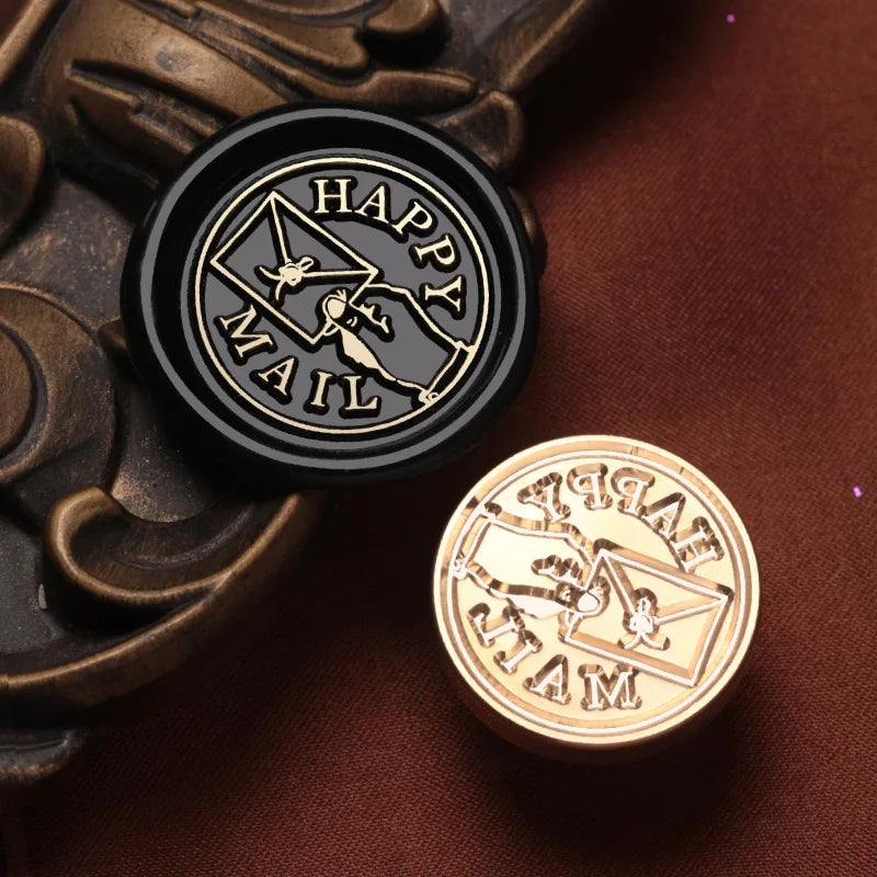 English Blessings Seal Head Wax Stamp Envelope Sealin Greeting Card Gifts Wedding Invitation,Thank You/Good Luck/Best Wishes