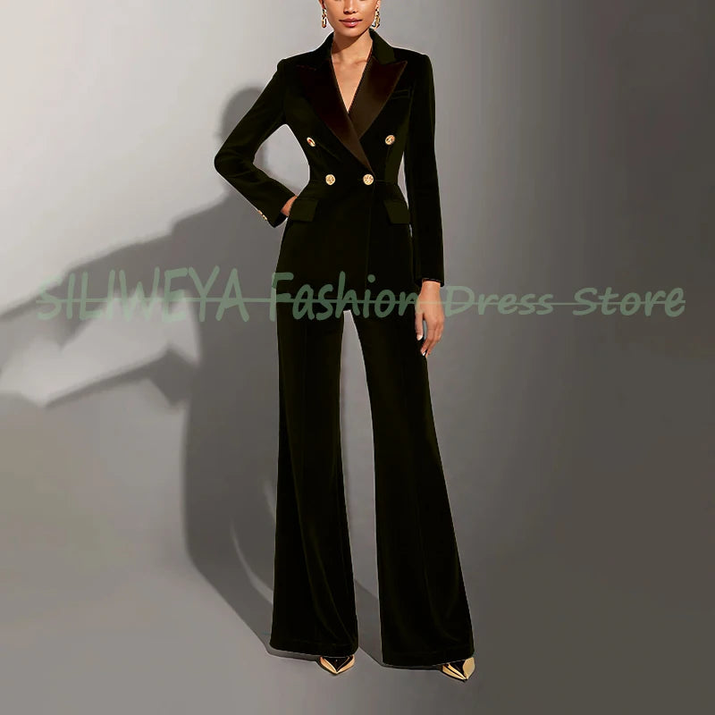 Ensembles femmes velours vert