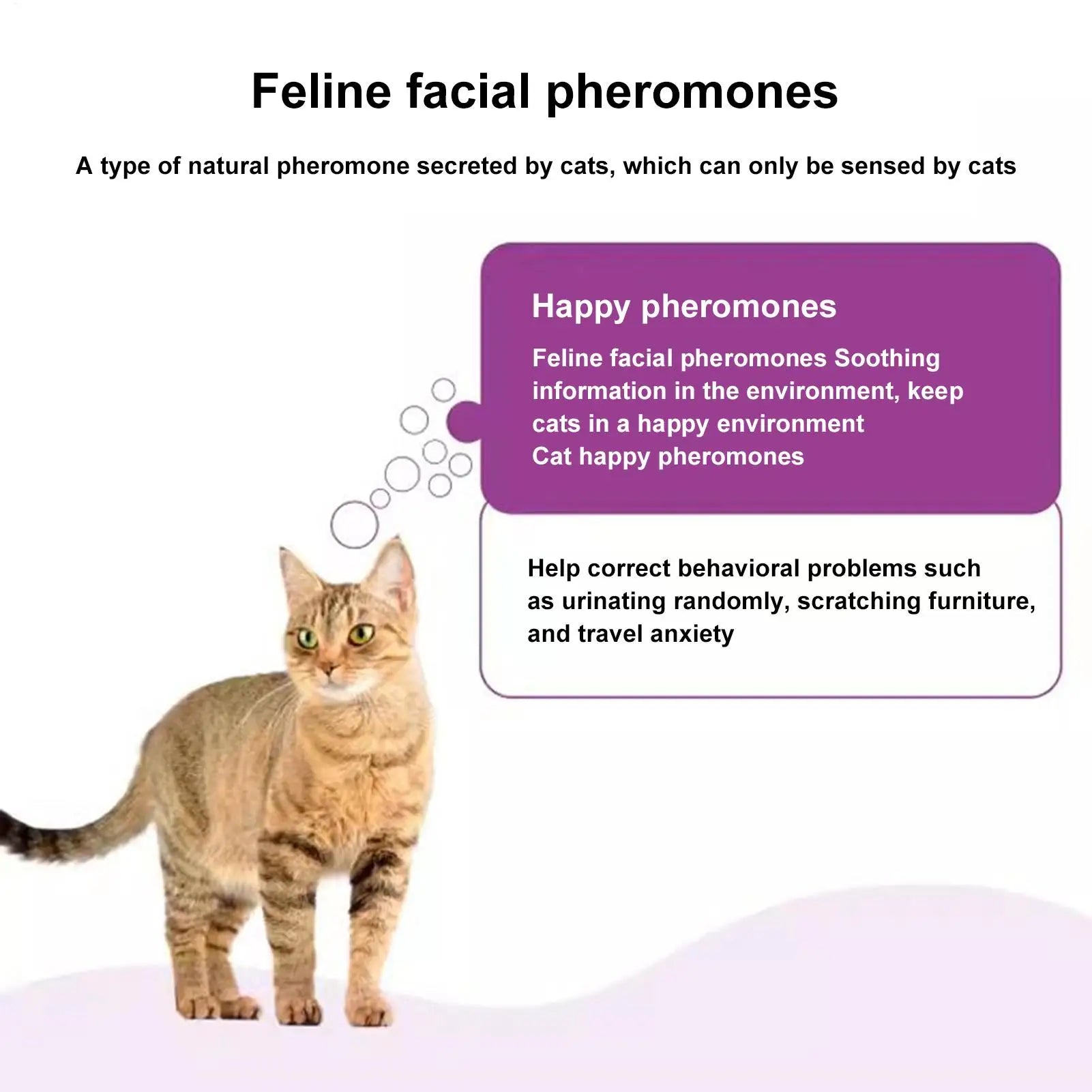 Pet Pheromone Diffuser To Calm Cats Long-Lasting Cat Pheromone Diffuser Quiet Comfort Supplies Stress Plug For Travel Kitten