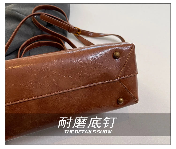 Women's Fashion Leather Crossbody Bag Shoulder Bag Handbag Combo Luxury Brand Classic Elegant Designer Style