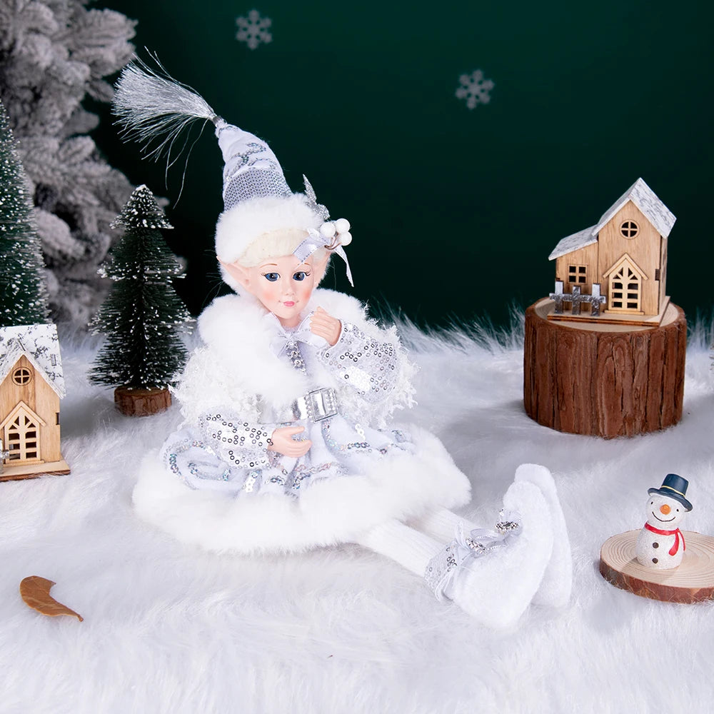 Hanging Decoration Navidad Natal 2025 New Year Gifts Elf Boy Dolls with Mask Christmas Tree Pendant Ornaments Elf Gifts