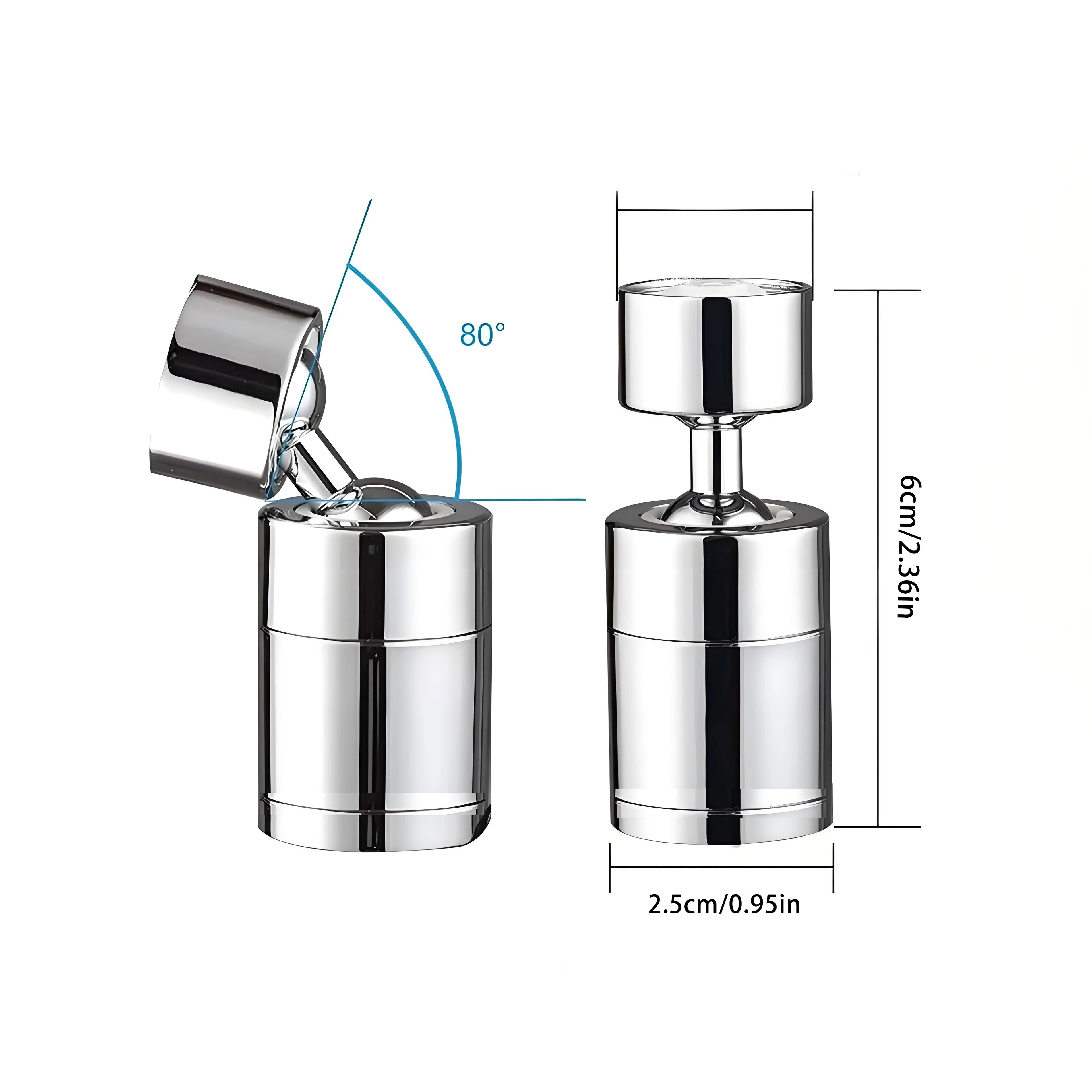 360° Rotary Kitchen Faucet Spray Head Filter washbasin Splash proof Adapter 2 Mode adjustable Kitchen Sink Faucet Aerator