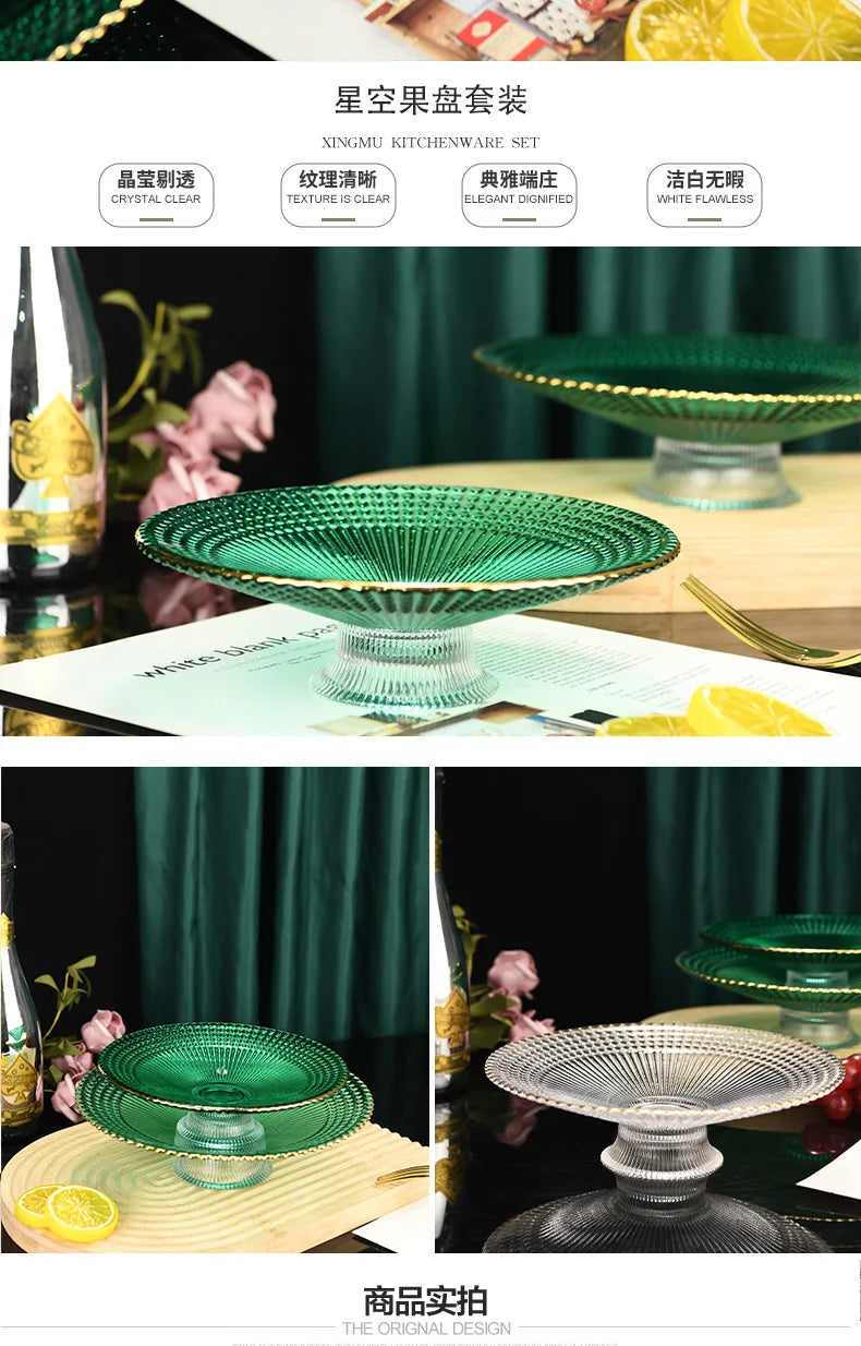 Kitchen Storage Plates Reusable Containers Washing Tray Plates Advanced Luxury Vassoio Portaoggetti Decoration Accessories