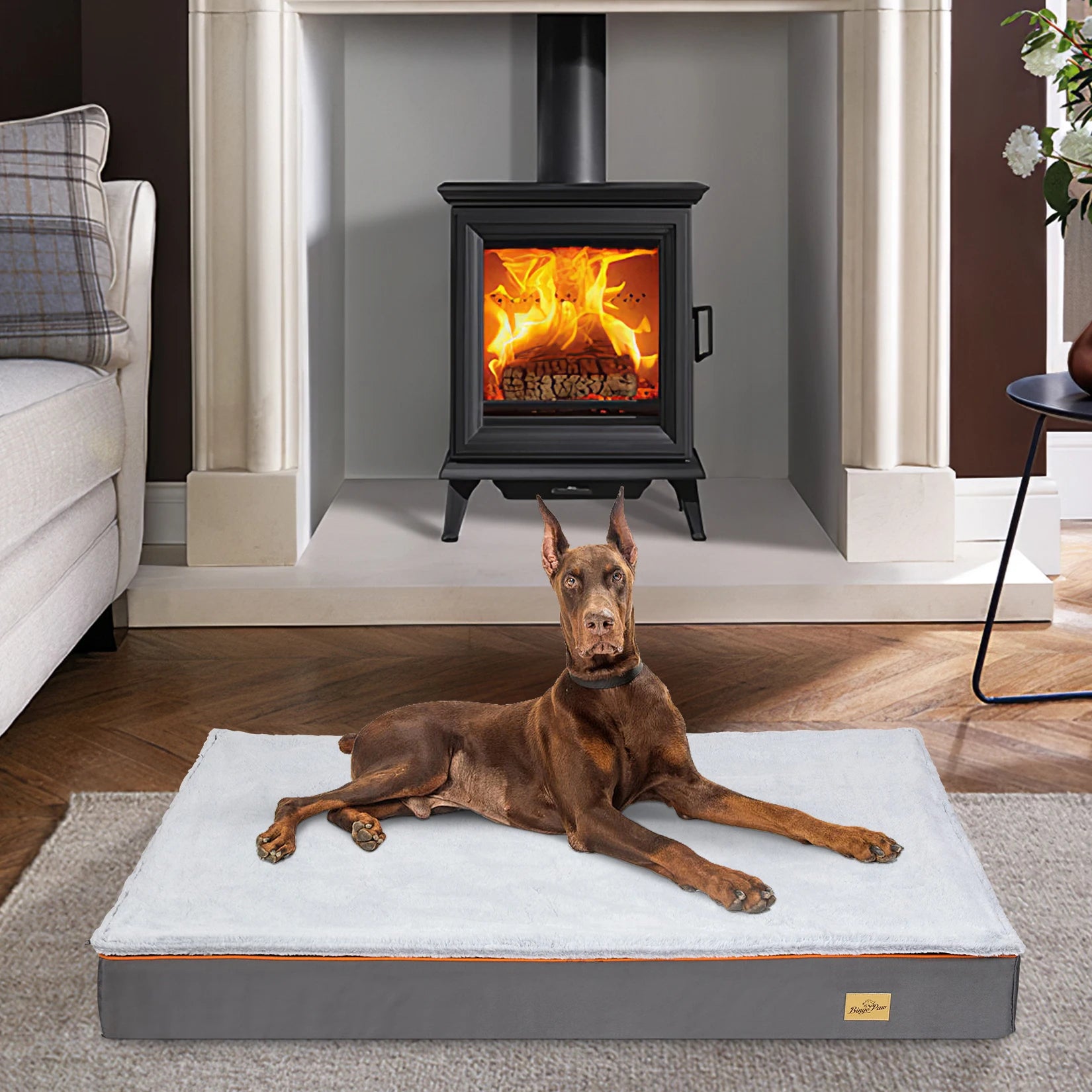 Dog Pet Bed Large Padded Orthopedic Dog Bed Foam Cushion Pets Pillow Bed with Washable Cover