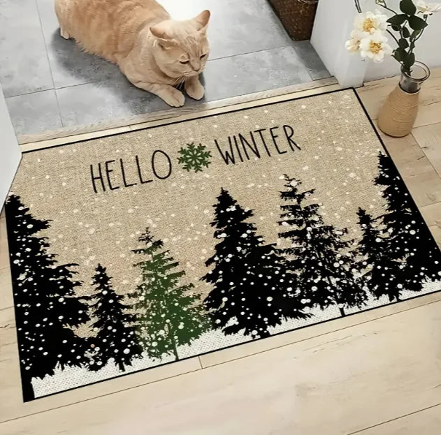 Christmas Gnome Pattern Door Mat Soft Carpet  Living Room Kitchen Bedroom Bathroom Laundry Room Christmas Christmas Home Decor