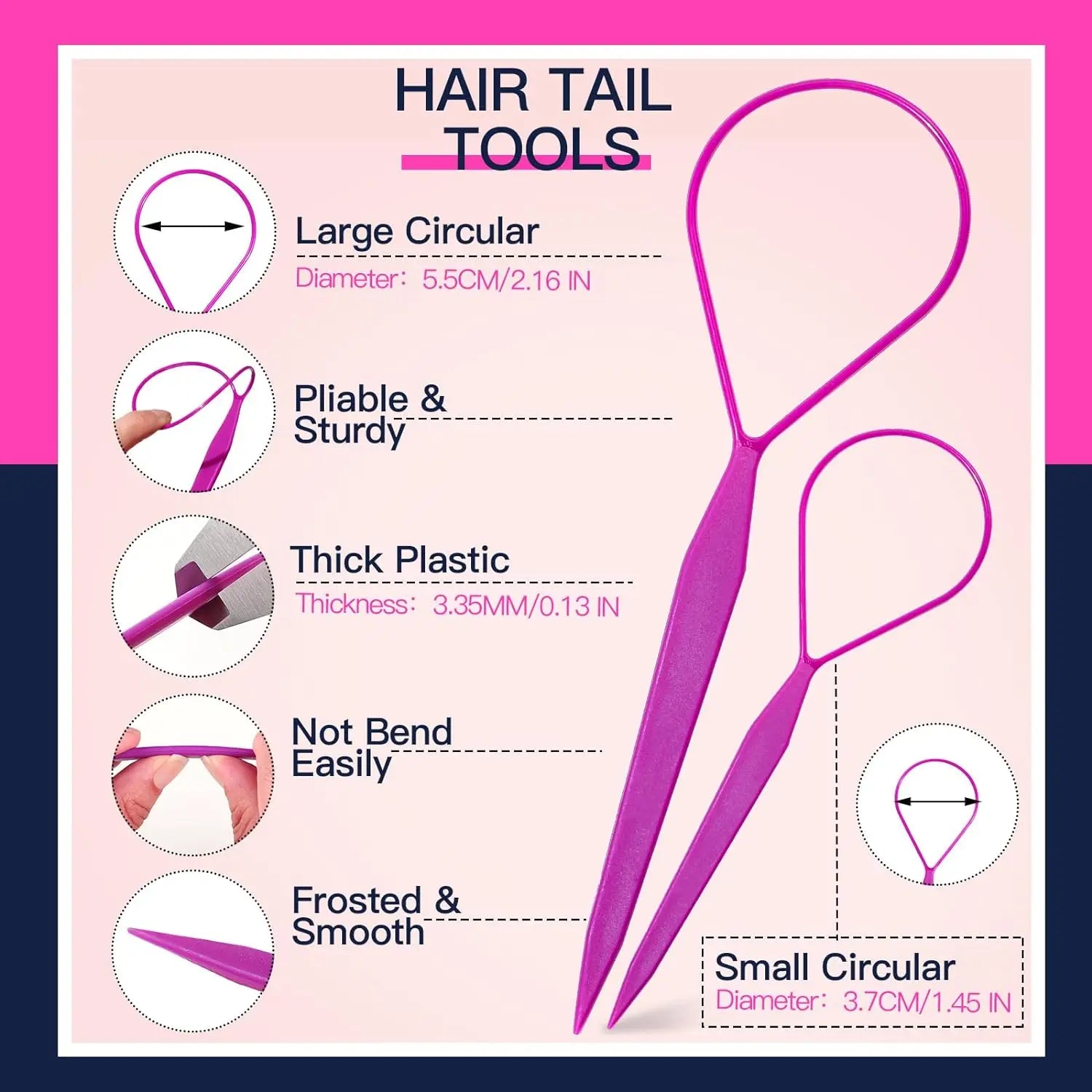 Bandes de cheveux élastiques 24 couleurs