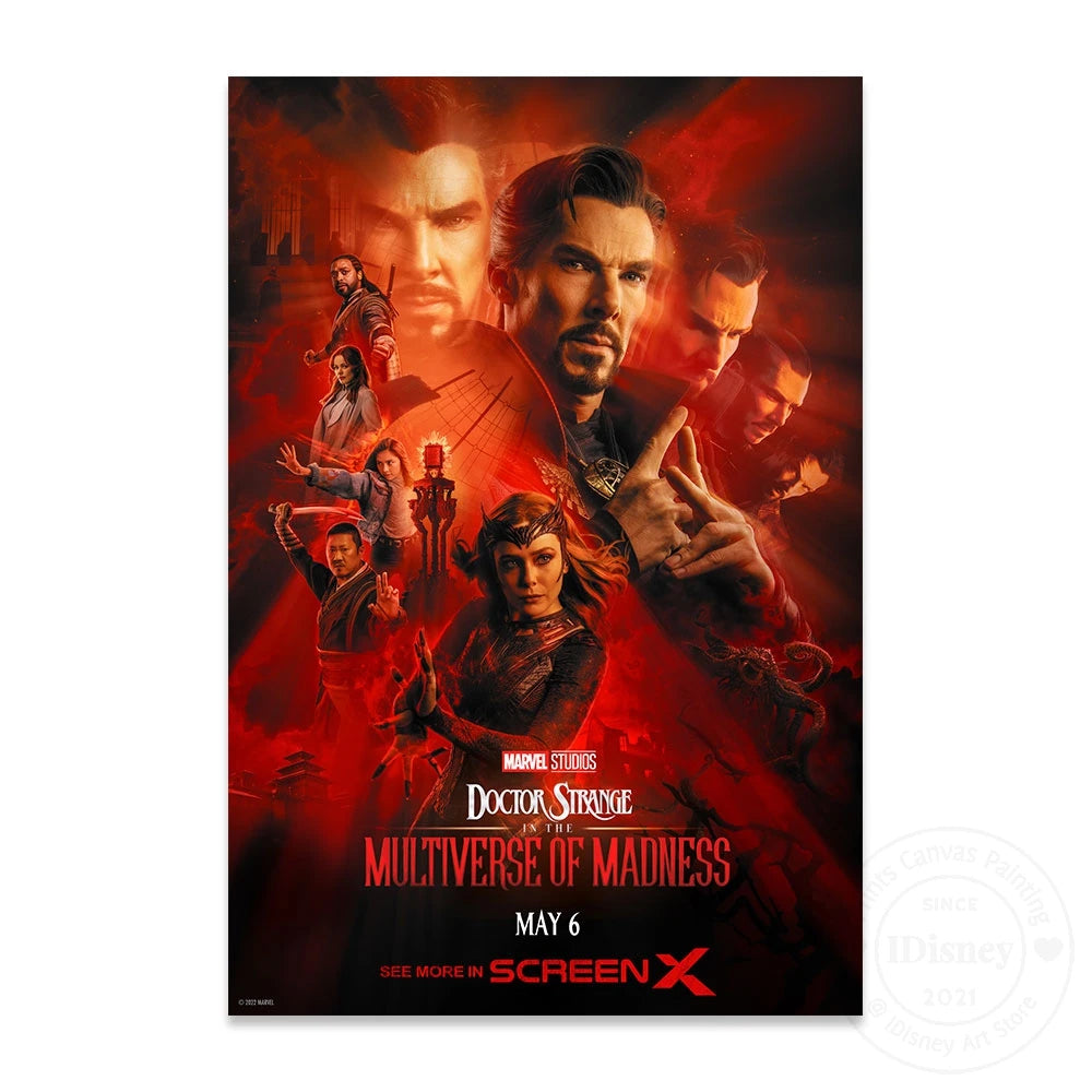 Marvel Marvel Doctor Strange In The Multiverse Of Madness New Movies Poster Films Print Canvas Paintings Room Home Decor